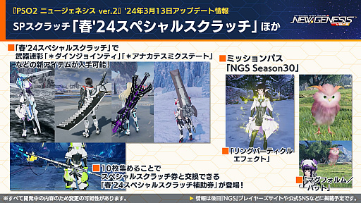 ���������꡼ No.006�Υ���ͥ������ / TV���˥�֤�����˷��� ����������ϲ̡���ݡפȤΥ���ܤ�ȯɽ���줿��PSO2 �˥塼�����ͥ����׸������ȤޤȤᡣ�������פΥ������Ȥ��о�