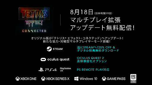 ꡼ No.007 | Tetris Effect ConnectedפPCSteamǡˤ819ۿꡣ֥ƥȥꥹ եȡ̵ĥåץǡȤƱ»