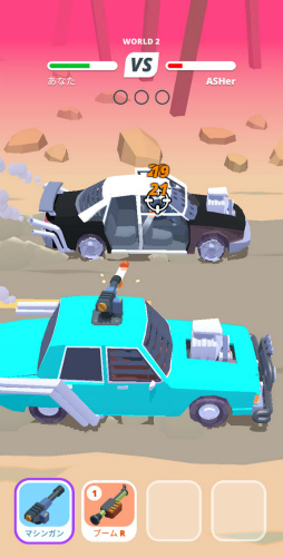 画像ギャラリー No.005のサムネイル画像 / 改造車でタイマンバトル! スマホ向けアクション「Desert Riders」を紹介する「(ほぼ)日刊スマホゲーム通信」第2361回