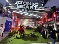 ［台北2023］「Atomic Heart」のブースをレポート。“レトロな未来”な世界観が魅力の本作らしい，個性的で少し怪しげな空間でゲームを楽しめる