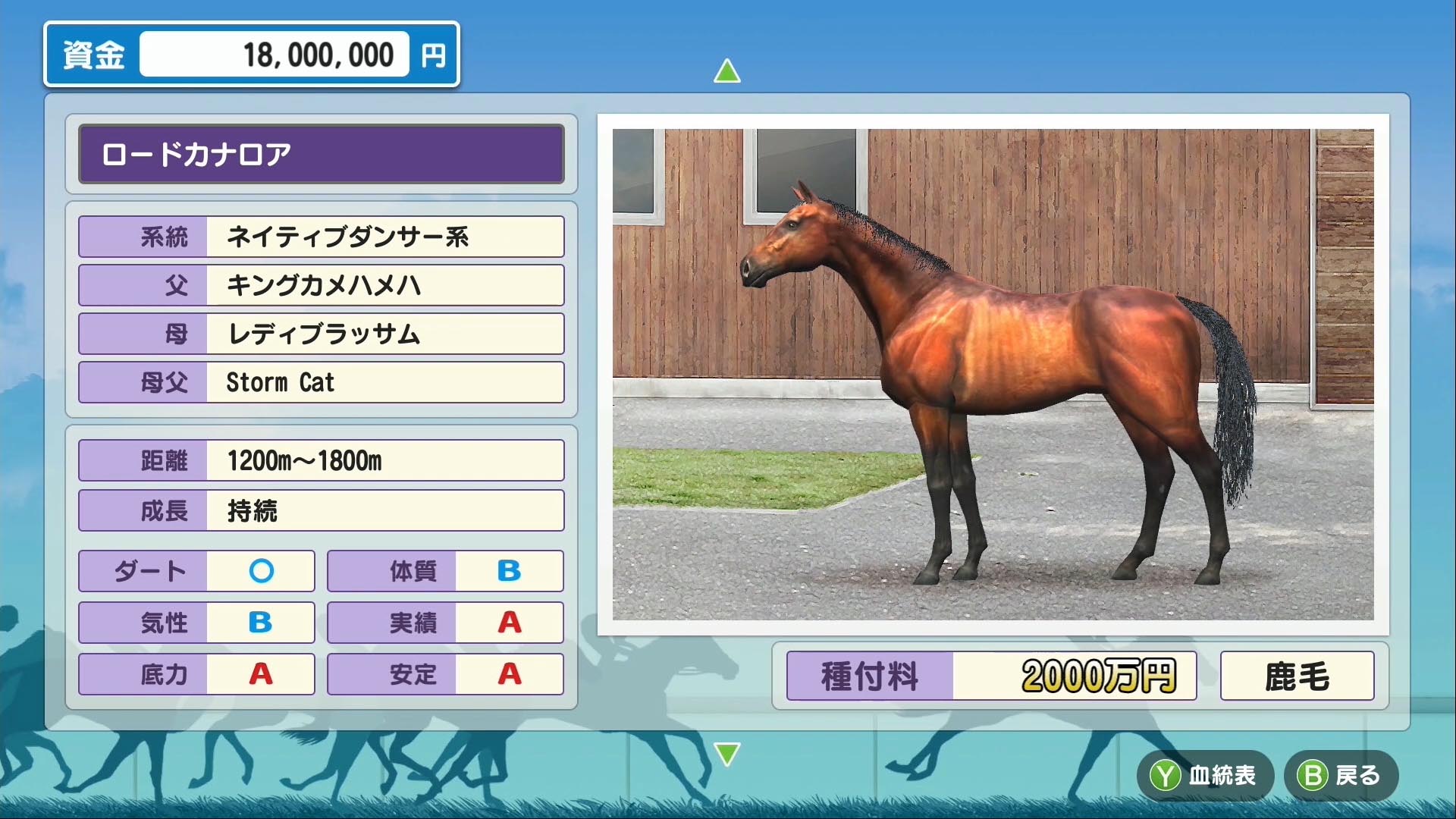 画像集 003 Switch用ソフト ダービースタリオン が本日発売 新種牡馬ロードカナロアや