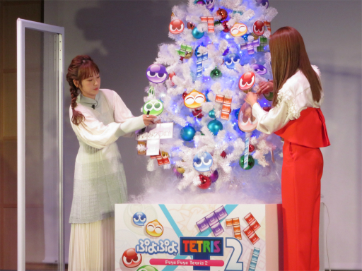 画像ギャラリー No.009のサムネイル画像 / 「ぷよぷよテトリス2」CM発表会レポート。川栄李奈さん,高野 洸さん,生見愛瑠さん,古坂大魔王さんの4人が対戦の楽しさをアピール