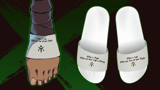 画像ギャラリー No.002のサムネイル画像 / 「GUILTY GEAR -STRIVE-」のラムレザルのソックスをイメージしたシャワーサンダルが登場。公式通販サイトで予約受付を開始