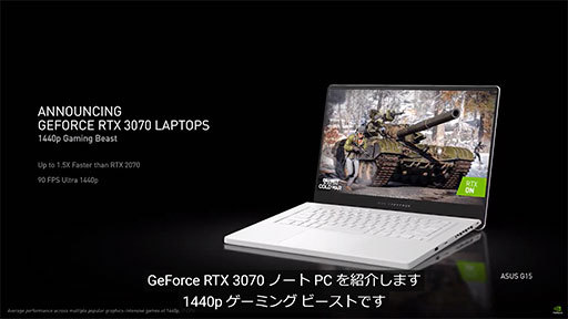画像ギャラリー No.007のサムネイル画像 / NVIDIA,Ampere世代のミドルクラスGPU「GeForce RTX 3060」や,ノートPC向け「GeForce RTX 30」シリーズを発表