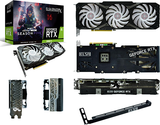 ELSA，独自クーラー搭載のRTX 3080 Ti/3070 Tiカードを発売