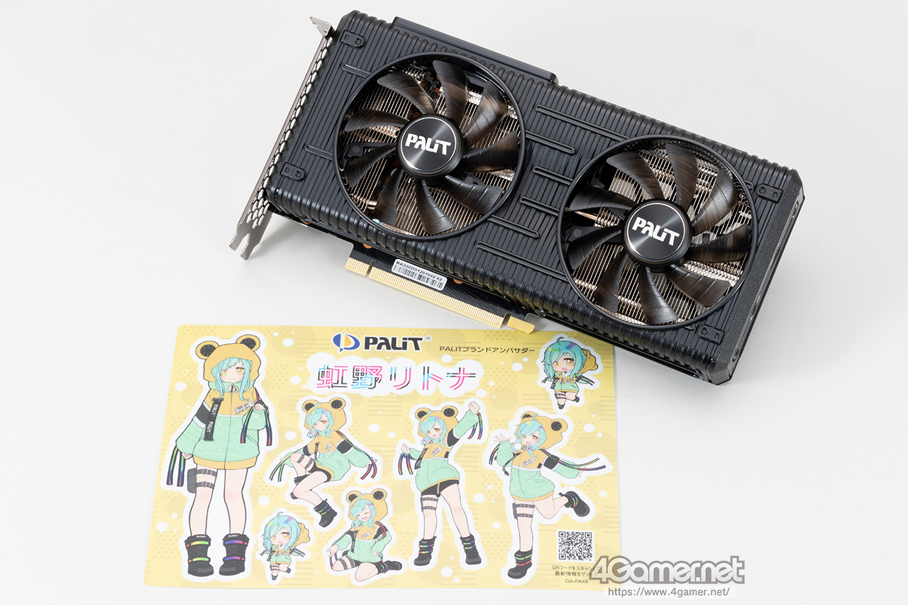Palitの「GeForce RTX 3060 Dual OC」は,NVIDIA GeForce GTX 1060