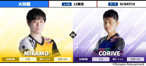 画像ギャラリー No.007のサムネイル画像 / 「BEMANI PRO LEAGUE 2021」ファーストステージ第5試合,第6試合のページが公開