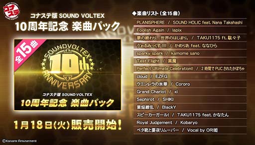 ���������꡼ No.003�Υ���ͥ������ / ��SOUND VOLTEX�ײ�Ư10��ǯ��ǰ�������٥�Ȥ�������