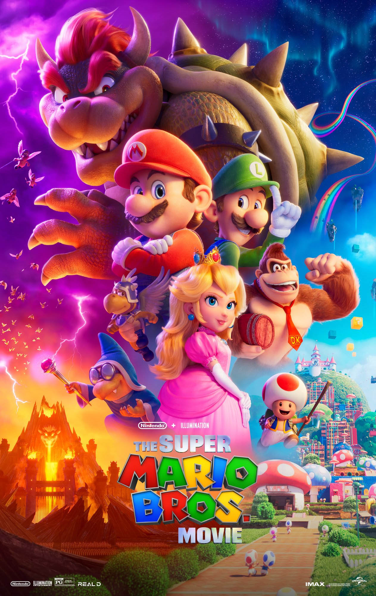 ザ・スーパーマリオブラザーズ・ムービー」のオフィシャルポスター公開