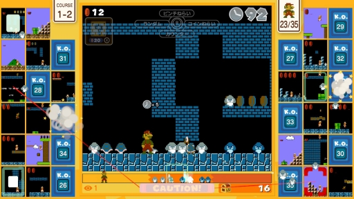 スーパーマリオでバトルロイヤル 35人のプレイヤーが競い合う Super Mario Bros 35 をプレイ