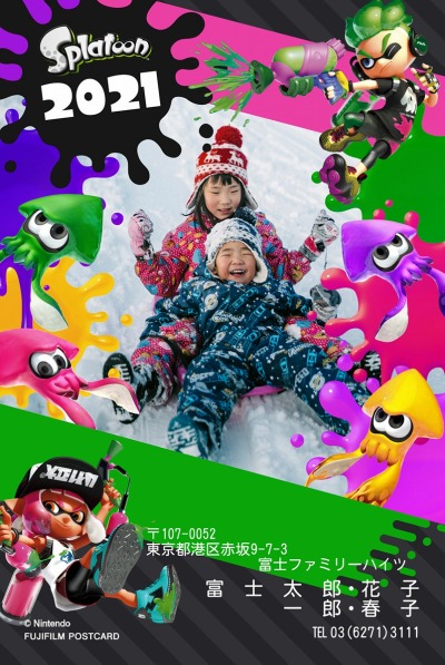 スーパーマリオ どうぶつの森 スプラトゥーン のキャラクターが富士フイルムの年賀状 21年 に登場