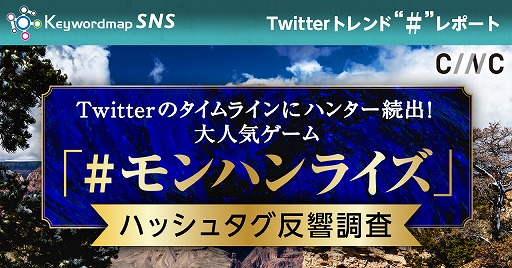 画像ギャラリー No.001のサムネイル画像 / CINC,Twitterのハッシュタグ「#モンハンライズ」についての調査結果を公開