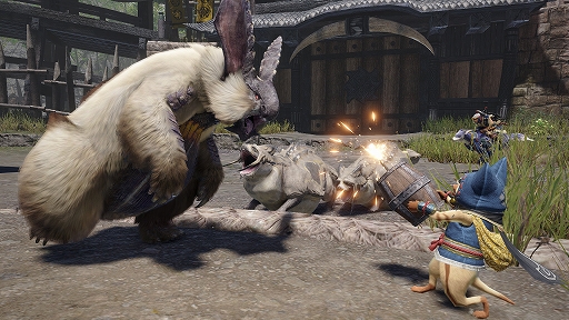 画像ギャラリー No.001のサムネイル画像 / 「モンスターハンターライズ」,イベントクエスト“最小雪主、あらわる!”が本日配信に。特別なスタンプセット“ブンブジナセット”を獲得