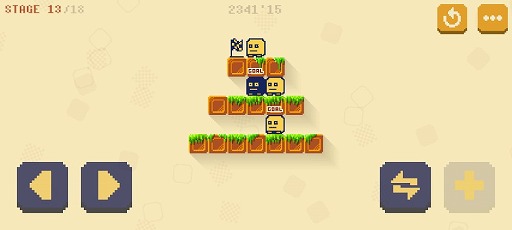 画像ギャラリー No.007のサムネイル画像 / 生み出したクローンと一緒にゴールを目指そう。パズルゲーム「かたぐるまクローンズ」を紹介する「(ほぼ)日刊スマホゲーム通信」第2408回