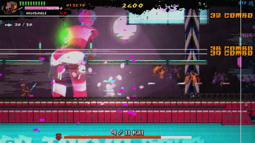 画像ギャラリー No.001のサムネイル画像 / CFKが新作「Ninja Issen(忍者一閃)」を2021年内に発売。サイバーパンクな世界を忍者が駆け巡るアクションゲーム