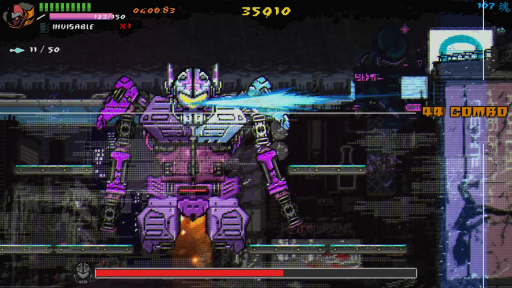 画像ギャラリー No.003のサムネイル画像 / CFKが新作「Ninja Issen(忍者一閃)」を2021年内に発売。サイバーパンクな世界を忍者が駆け巡るアクションゲーム