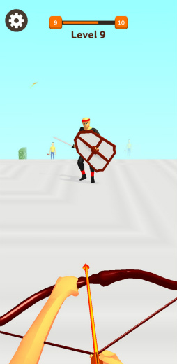 画像ギャラリー No.002のサムネイル画像 / 弓矢でレールSTG。スマホ向けシューティング「アーチャー英雄3D」を紹介する「(ほぼ)日刊スマホゲーム通信」第2411回