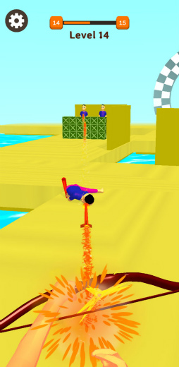 画像ギャラリー No.004のサムネイル画像 / 弓矢でレールSTG。スマホ向けシューティング「アーチャー英雄3D」を紹介する「(ほぼ)日刊スマホゲーム通信」第2411回