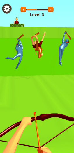 画像ギャラリー No.005のサムネイル画像 / 弓矢でレールSTG。スマホ向けシューティング「アーチャー英雄3D」を紹介する「(ほぼ)日刊スマホゲーム通信」第2411回