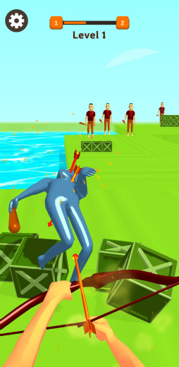 画像ギャラリー No.006のサムネイル画像 / 弓矢でレールSTG。スマホ向けシューティング「アーチャー英雄3D」を紹介する「(ほぼ)日刊スマホゲーム通信」第2411回