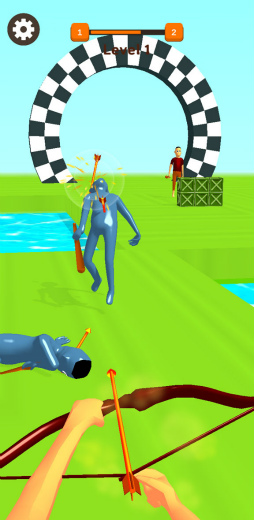 画像ギャラリー No.007のサムネイル画像 / 弓矢でレールSTG。スマホ向けシューティング「アーチャー英雄3D」を紹介する「(ほぼ)日刊スマホゲーム通信」第2411回