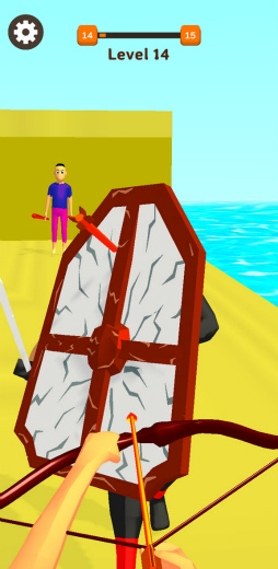 画像ギャラリー No.009のサムネイル画像 / 弓矢でレールSTG。スマホ向けシューティング「アーチャー英雄3D」を紹介する「(ほぼ)日刊スマホゲーム通信」第2411回