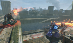 画像ギャラリー No.025のサムネイル画像 / 「機動戦士ガンダム 戦場の絆II」試遊レポート&プロデューサーインタビュー。開放型の新筐体で,MSによる迫力のバトルが展開