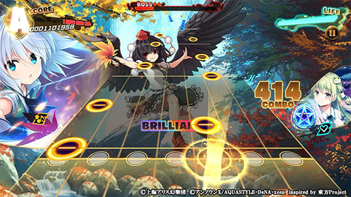 画像ギャラリー No.002のサムネイル画像 / 東方Project初の公認スマホ向けリズムゲーム「東方ダンマクカグラ」が配信開始。事前登録キャンペーンや生放送を記念した各種特典も配布