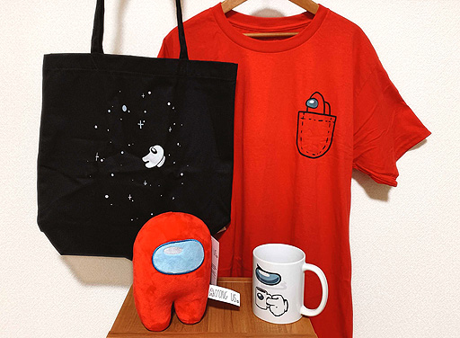 画像ギャラリー No.002のサムネイル画像 / Aetasが「Among Us」公式グッズの輸入販売を開始。第1弾はぬいぐるみ,Tシャツ,トートバッグ,マグカップの4種