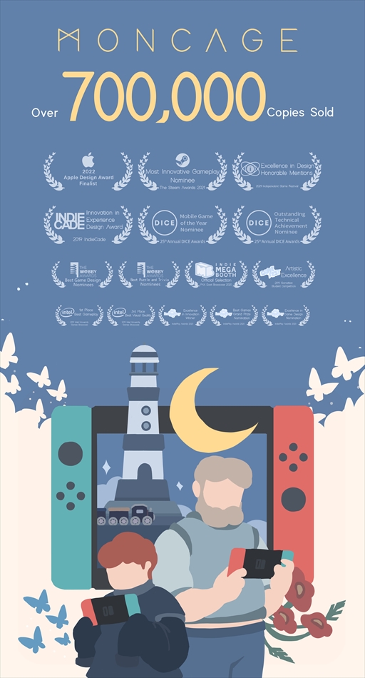 画像ギャラリー No.007のサムネイル画像 / 不思議キューブパズルADV「Moncage -箱庭ノ夢-」,Switch版の予約受付が開始に。Joy-Con向けに操作を最適化