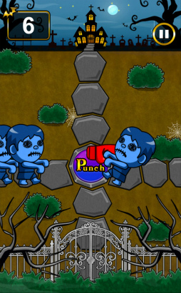 画像ギャラリー No.005のサムネイル画像 / 上下左右のゾンビをひたすらパンチ! スマホ向けアクション「ゾンビ殴れ」を紹介する「(ほぼ)日刊スマホゲーム通信」第2451回
