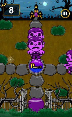 画像ギャラリー No.008のサムネイル画像 / 上下左右のゾンビをひたすらパンチ! スマホ向けアクション「ゾンビ殴れ」を紹介する「(ほぼ)日刊スマホゲーム通信」第2451回