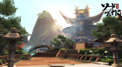 画像ギャラリー No.003のサムネイル画像 / 「ソード&ブレイド」,シンメトリックに彩られた背景美術を紹介する風景イラストを公開