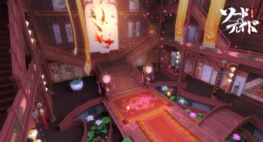 画像ギャラリー No.005のサムネイル画像 / 「ソード&ブレイド」,シンメトリックに彩られた背景美術を紹介する風景イラストを公開