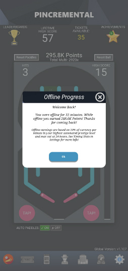 画像ギャラリー No.007のサムネイル画像 / 終わりなき暇つぶし。スマホ向けピンボール「Pincremental」を紹介する「(ほぼ)日刊スマホゲーム通信」第2456回