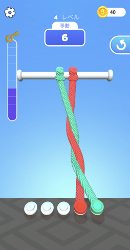 画像ギャラリー No.002のサムネイル画像 / ねじれたヒモをほどけ! スマホ向けパズル「Tangle Master 3D」を紹介する「(ほぼ)日刊スマホゲーム通信」第2468回