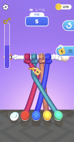 画像ギャラリー No.004のサムネイル画像 / ねじれたヒモをほどけ! スマホ向けパズル「Tangle Master 3D」を紹介する「(ほぼ)日刊スマホゲーム通信」第2468回