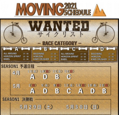 ���������꡼ No.002�Υ���ͥ������ / �С�����뼫ž�֥��եȡ�ONELAP�פΥ졼�����٥�ȡ�MOVING 2021�ɤ�4��14�����鳫�š�����ȥ꡼���դ�����