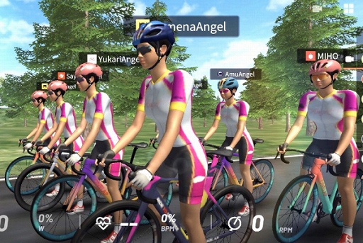 画像ギャラリー No.003のサムネイル画像 / バーチャル自転車ソフト「ONELAP」にONELAP ANGELメンバーのオリジナルアバターが登場