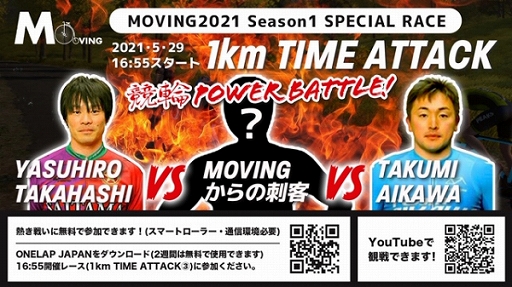 ���������꡼ No.004�Υ���ͥ������ / �С�����뼫ž�֥��եȡ�ONELAP�פΥ졼�����٥�ȡ�MOVING 2021��������1�辡���ɤλ��å�����16̾������