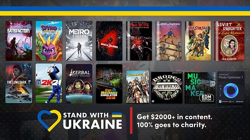 画像集#001のサムネイル/Humble Bundleで，ウクライナの人道支援にあてられるチャリティ企画がスタート。「Back 4 Blood」など2500ドル相当のコンテンツが対象に