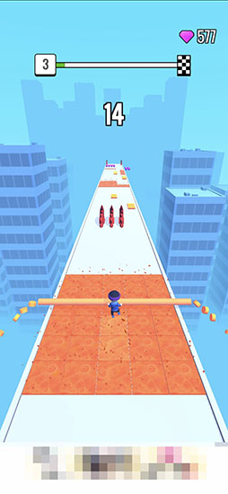 画像ギャラリー No.008のサムネイル画像 / 棒を伸ばしながらゴールを目指そう。スマホ向けアクションゲーム「レール・ラン」を紹介する「(ほぼ)日刊スマホゲーム通信」第2483回