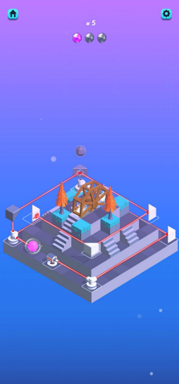 画像ギャラリー No.002のサムネイル画像 / 光線を屈折・分散で誘導。スマホ向けパズル「Laser Quest!」を紹介する「(ほぼ)日刊スマホゲーム通信」第2487回