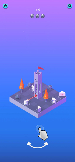 画像ギャラリー No.004のサムネイル画像 / 光線を屈折・分散で誘導。スマホ向けパズル「Laser Quest!」を紹介する「(ほぼ)日刊スマホゲーム通信」第2487回