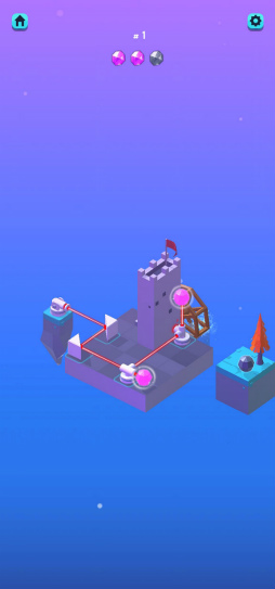 画像ギャラリー No.006のサムネイル画像 / 光線を屈折・分散で誘導。スマホ向けパズル「Laser Quest!」を紹介する「(ほぼ)日刊スマホゲーム通信」第2487回