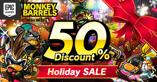 画像ギャラリー No.001のサムネイル画像 / PC版「MONKEY BARRELS」が,EPIC GAMES STOREで50%オフ