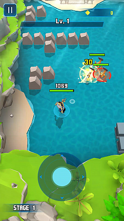 画像ギャラリー No.005のサムネイル画像 / スマホ向け「コスモプレイヤーZ」が2月13日に配信。無料で遊べるアクションシューティング