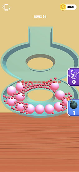 画像ギャラリー No.007のサムネイル画像 / すべてのボールを瓶に収めよう。パズルゲーム「Fit and Squeeze」を紹介する「(ほぼ)日刊スマホゲーム通信」第2494回