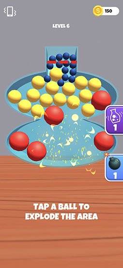 画像ギャラリー No.008のサムネイル画像 / すべてのボールを瓶に収めよう。パズルゲーム「Fit and Squeeze」を紹介する「(ほぼ)日刊スマホゲーム通信」第2494回