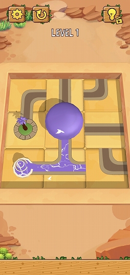 画像ギャラリー No.002のサムネイル画像 / “水利”(推理)ゲーム「Water Connect Puzzle」を紹介する「(ほぼ)日刊スマホゲーム通信」第2496回